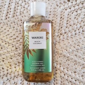 Bath & Body Works Waikiki Beach Coconut Shower Gel 10 fl oz Aloe‎ Vitamin E USA